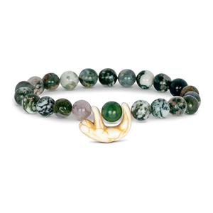 Image of WANDER SLOTH BRACELET -  rainforestgreen